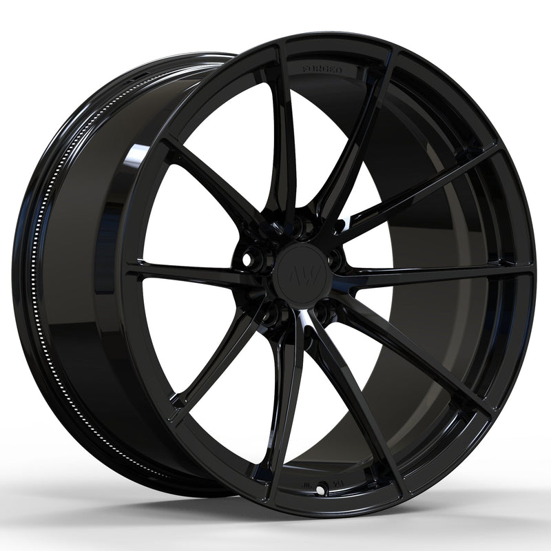 AWX for BMW M5/M8 20x9.5 Inch +22 Offset Forged Wheels Gloss Black