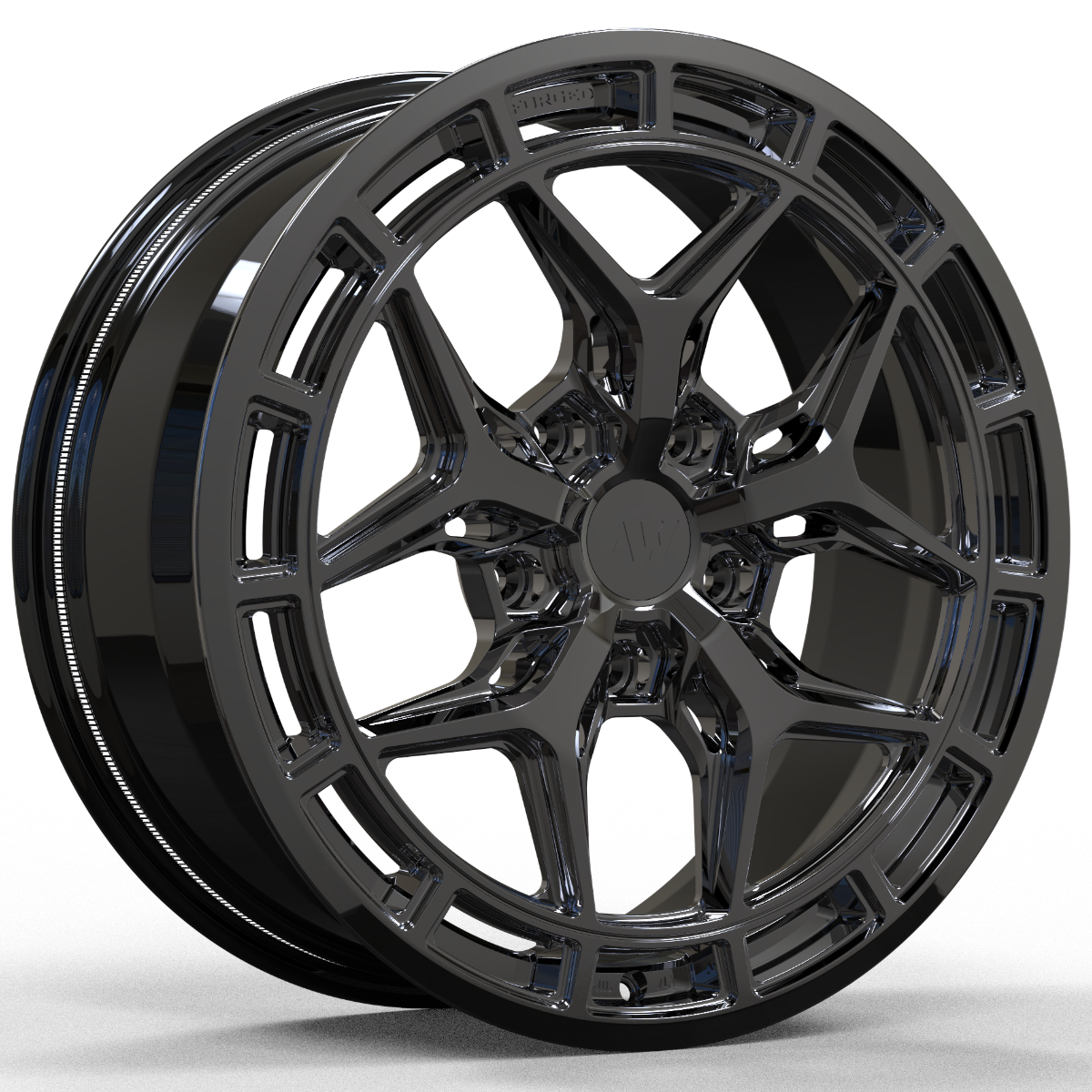 AW09 for Rivian R1T/R1S 20x8.5 Inch +48 Offset Forged Wheels Titan