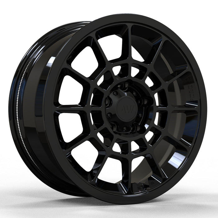 AW08 for Rivian R1T/R1S 22x8.5" +48 Gloss Black