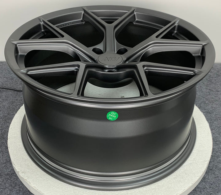 AW01 for Tesla Model 3/Y 19x9.5 Inch +35 Offset Forged Wheels Satin Gunmetal