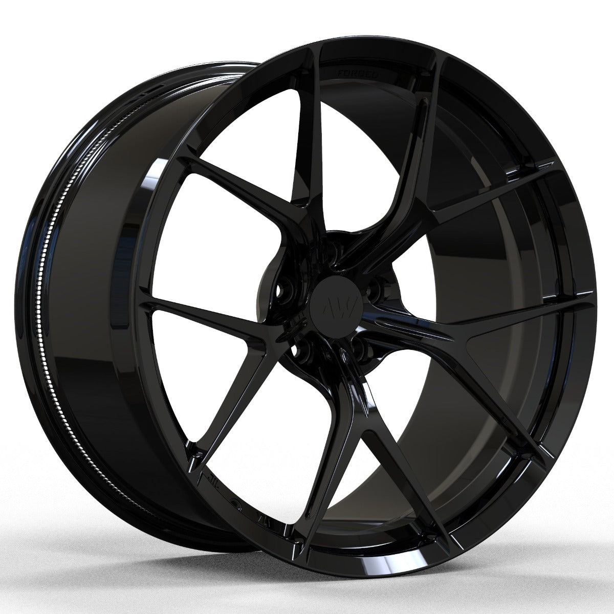 AWZZ for BMW M5/M8 21x10.5 Inch +22 Offset Forged Wheels Gloss Black