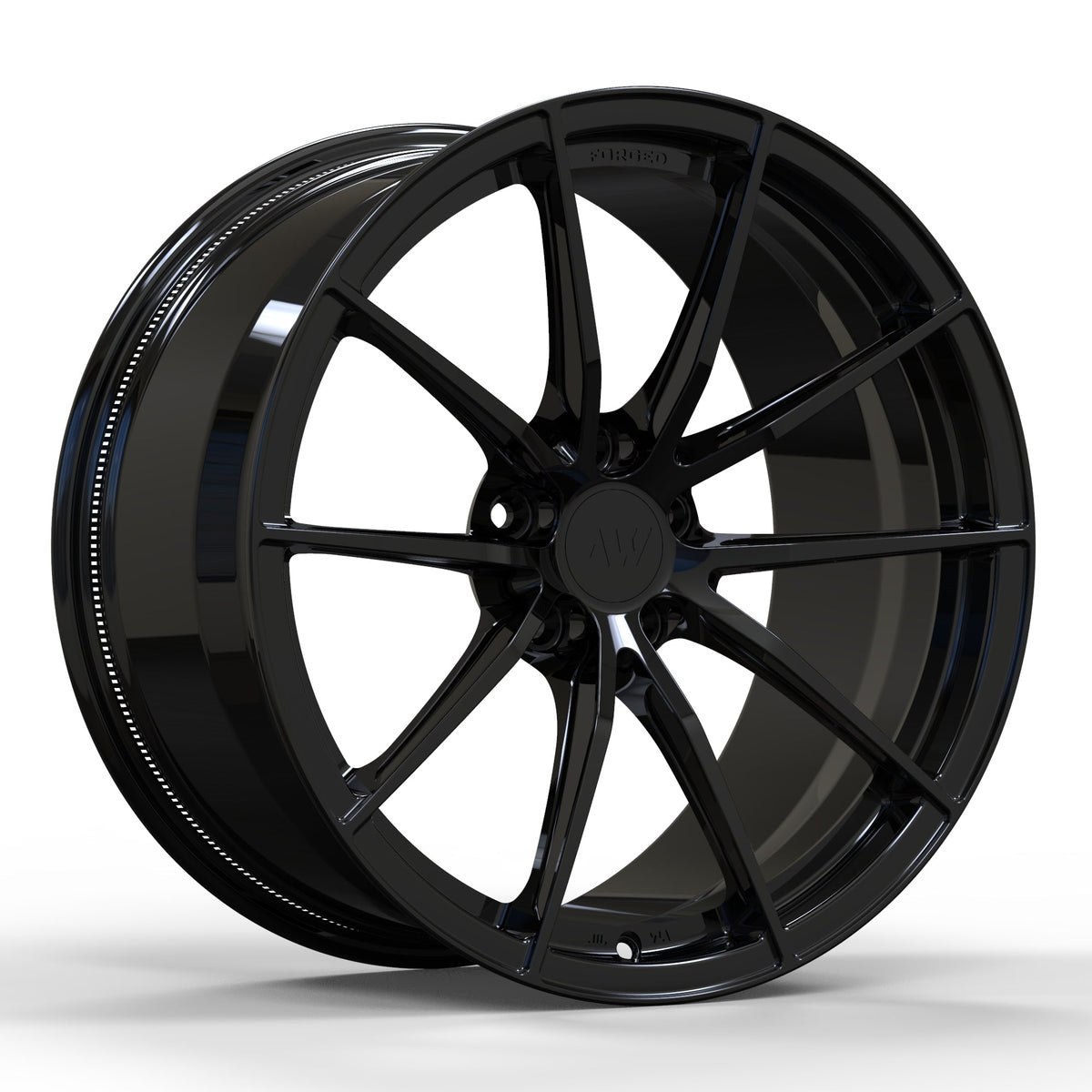AWX for Tesla Model S/X 20x10.5 Inch +38 Offset Forged Wheels Gloss Black