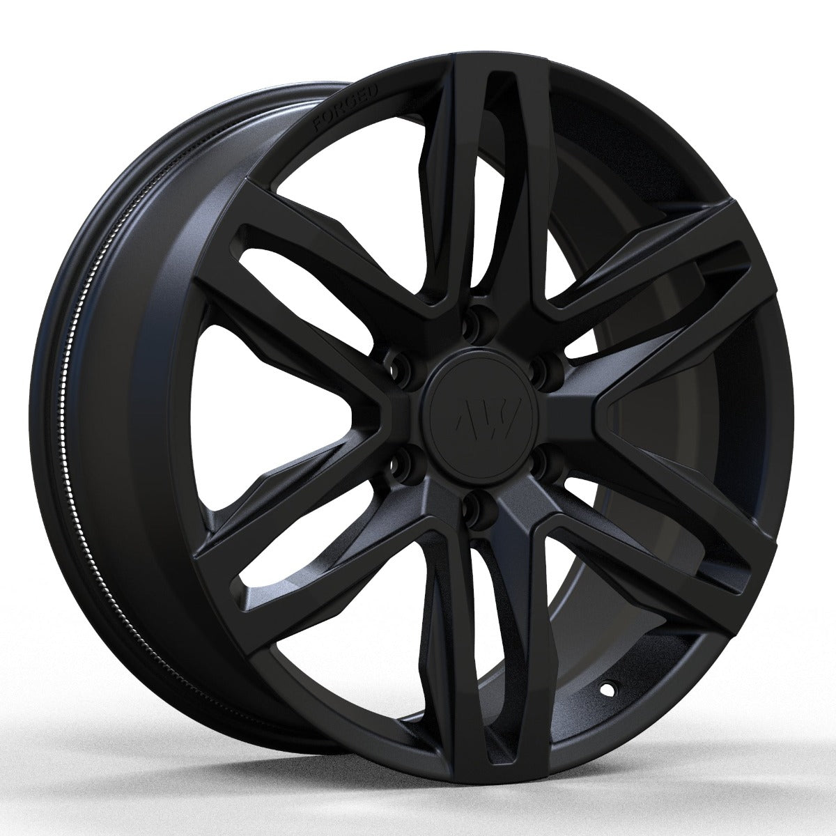 AW10 for Tesla Cybertruck 20x9 Inch +55 Offset Forged Wheels Satin Black