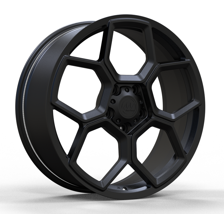 AW13 for Rivian R1T/R1S 22x8.5" +48 Satin Black