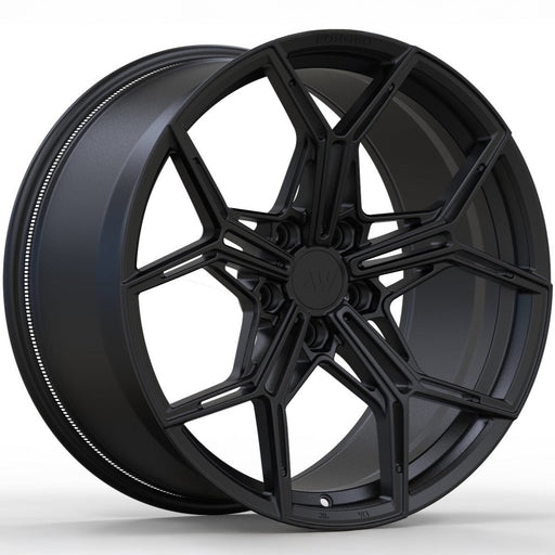 AWZ1 for Tesla Model S 20x10.5 Inch +38 Offset Forged Wheels Satin Black