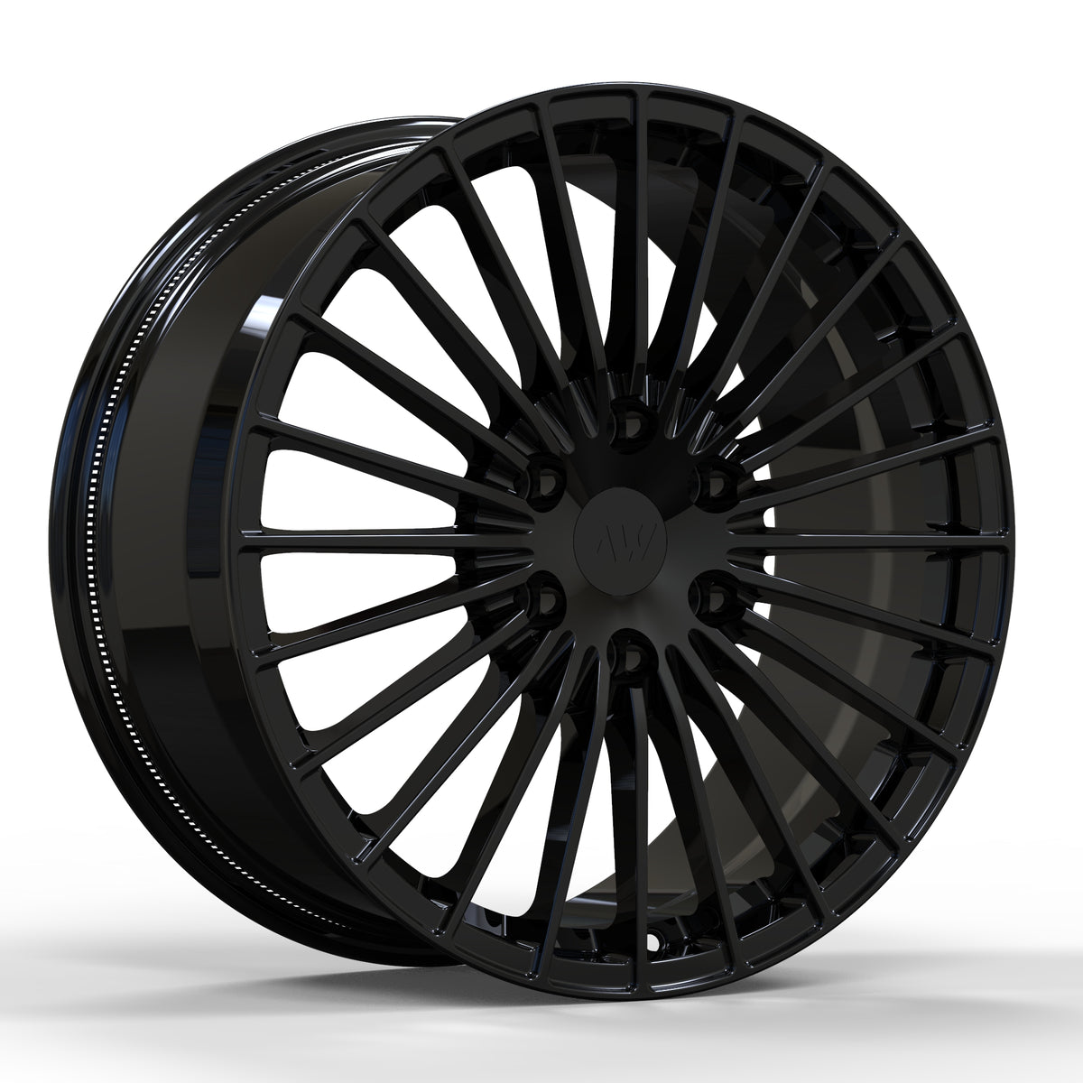 AWX1 for Tesla Cybertruck 20x9 Inch +52 Offset Forged Wheels Gloss Black