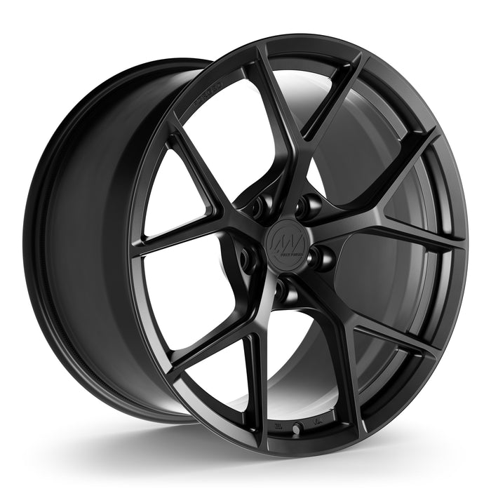 AW01 Forged Wheels for Tesla Model S/X 19" / 10.5" +40 / Satin Black render