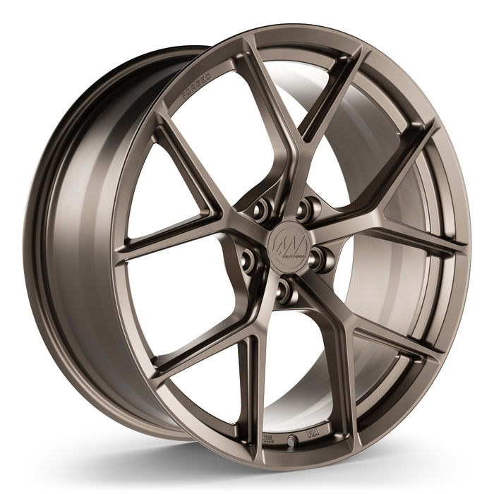 AW01 Forged Wheels for Rivian R2 20" / 8.5" +38 / Satin Smoke Bronze render