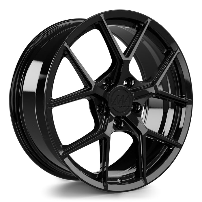 AW01 Forged Wheels for Rivian R1T/R1S 20" / 8.5" +45 / Gloss Black render