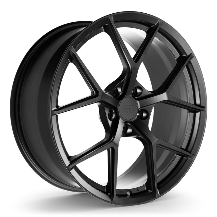 AW01 Forged Wheels for Tesla Model S/X 20" / 9.0" +40 / Satin Black render