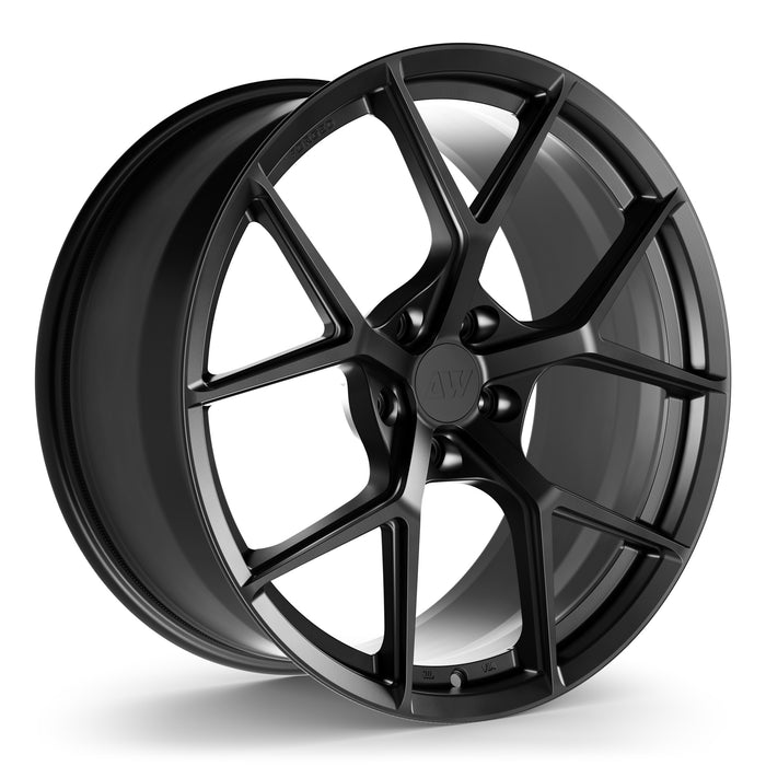 AW01 Forged Wheels for Tesla Model S/X 20" / 9.5" +35 / Satin Black render