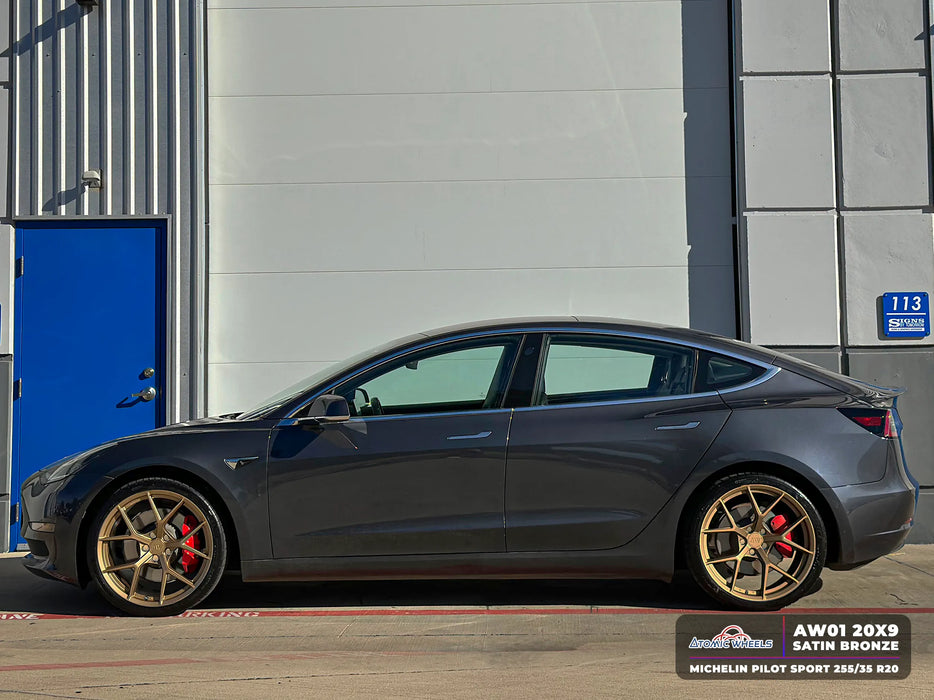 AW01 for Tesla Model 3/Y 18x8.5" +35 Satin Bronze