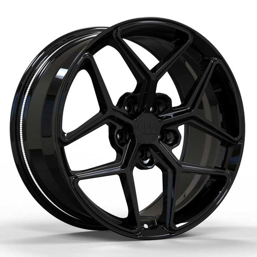 AW03 for Tesla Model 3/Y 19x9.5 Inch +35 Offset Forged Wheels Gloss Black