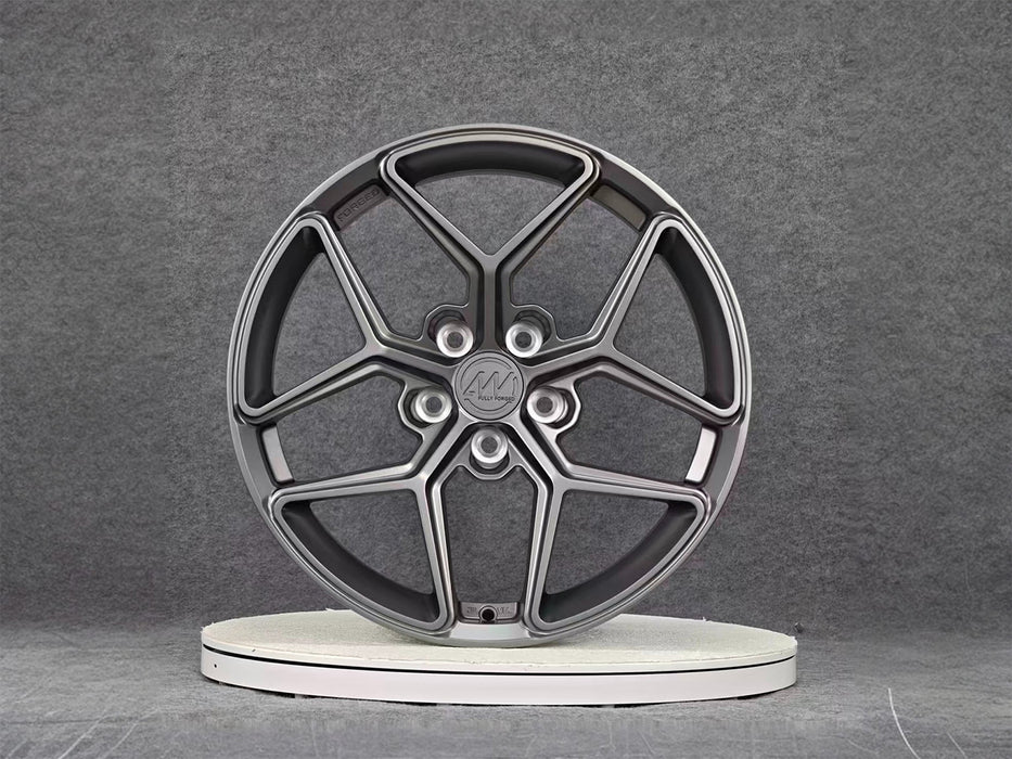 AW03 for Tesla Model 3/Y 19x9.5 Inch +35 Offset Forged Wheels Satin Gunmetal