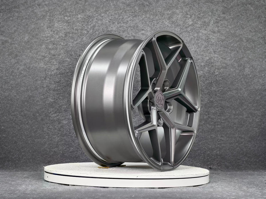 AW03 for Tesla Model 3/Y 19x9.5 Inch +35 Offset Forged Wheels Satin Gunmetal