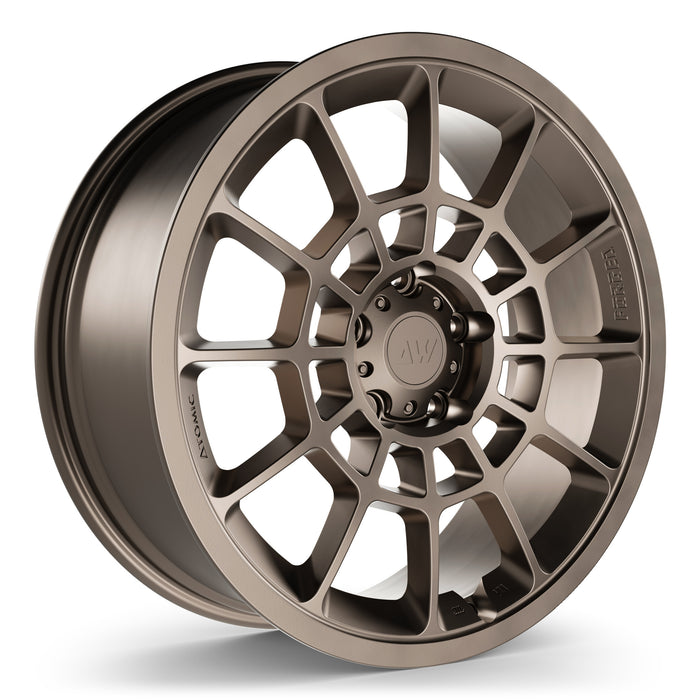 AW08 Forged Wheels for Rivian R1T/R1S 22" / 8.5" +48 / Satin Smoke Bronze render