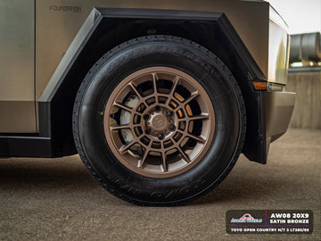 AW08 for Tesla Cybertruck 20x9 Inch +55 Offset Forged Wheels Satin Bronze