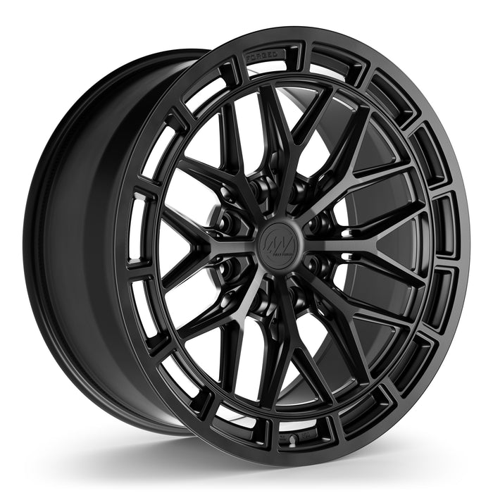 AW09 Forged Wheels for Hummer EV 22" / 10" +18 / Satin Black render