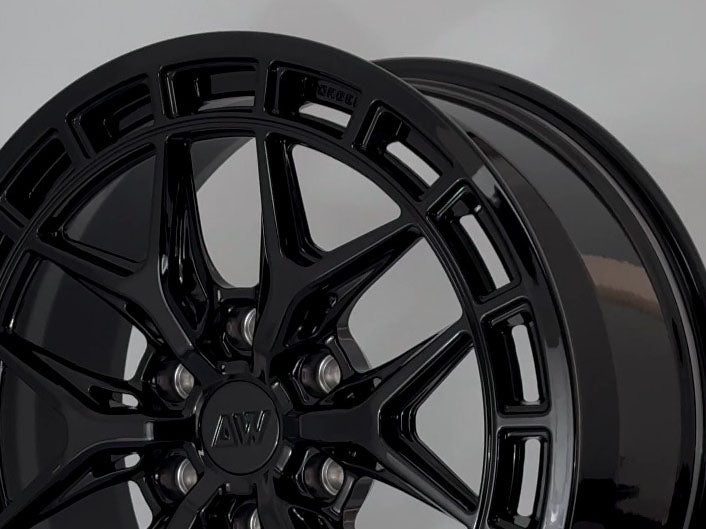 AW09 for Tesla Cybertruck 20x9 Inch +55 Offset Forged Wheels Gloss Black