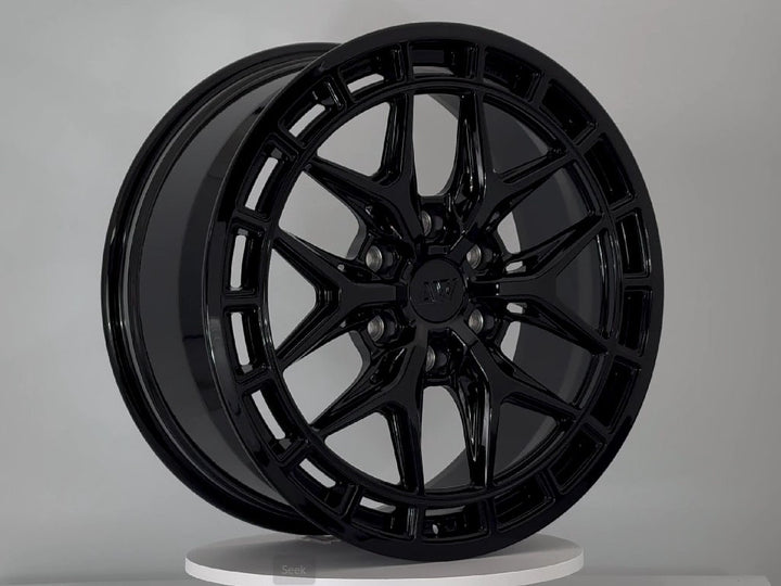 AW09 for Tesla Cybertruck 20x9 Inch +55 Offset Forged Wheels Gloss Black