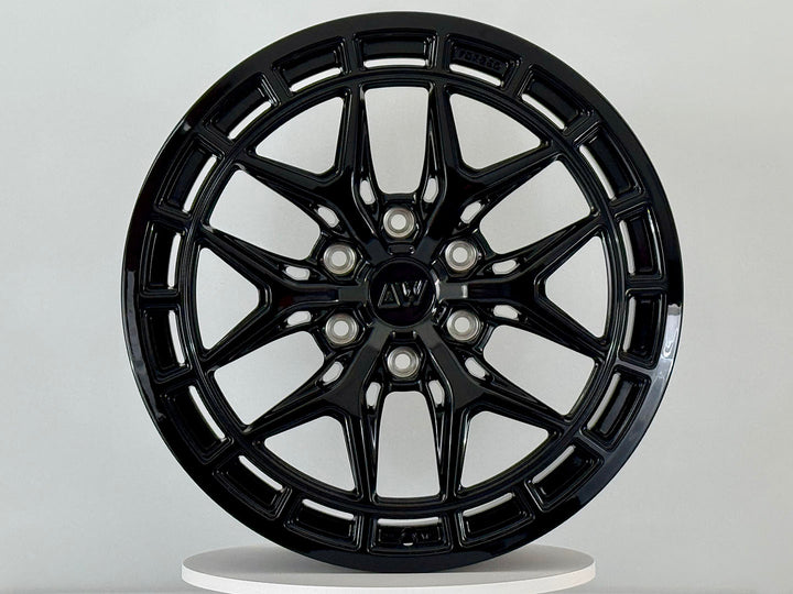 AW09 for Tesla Cybertruck 20x9 Inch +55 Offset Forged Wheels Gloss Black