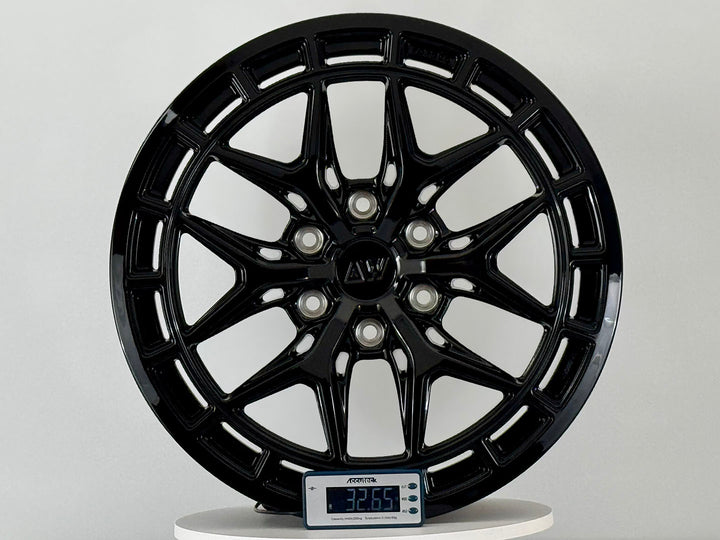 AW09 for Tesla Cybertruck 20x9 Inch +55 Offset Forged Wheels Gloss Black