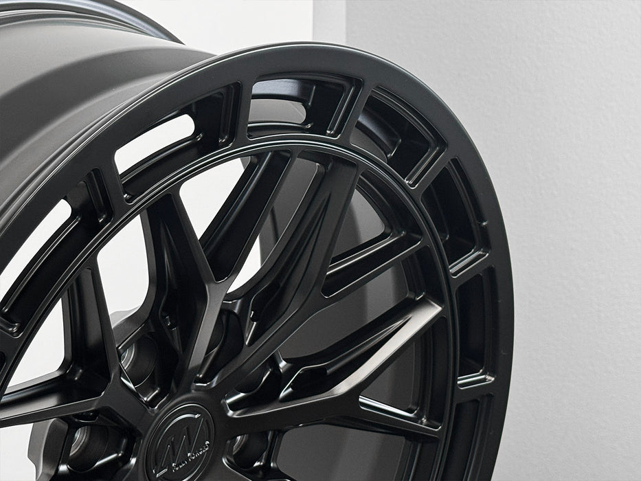 AW09 for Hummer EV 22x10 Inch +18 Offset Forged Wheels Satin Black