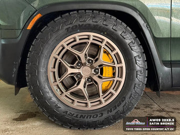 AW09 for Rivian R1T/R1S 20x8.5 Inch +48 Offset Forged Wheels Satin