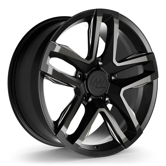 AW10 Forged Wheels for Rivian R1T/R1S 20x9.0" +40 / Satin + Transparent Black render