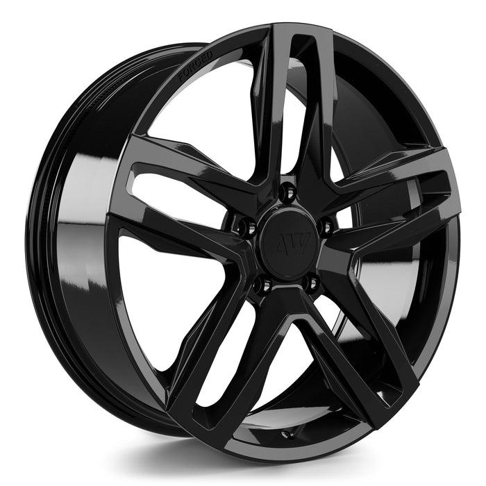 AW10 Forged Wheels for Rivian R1T/R1S 22x8.5" +45 / Gloss Black render