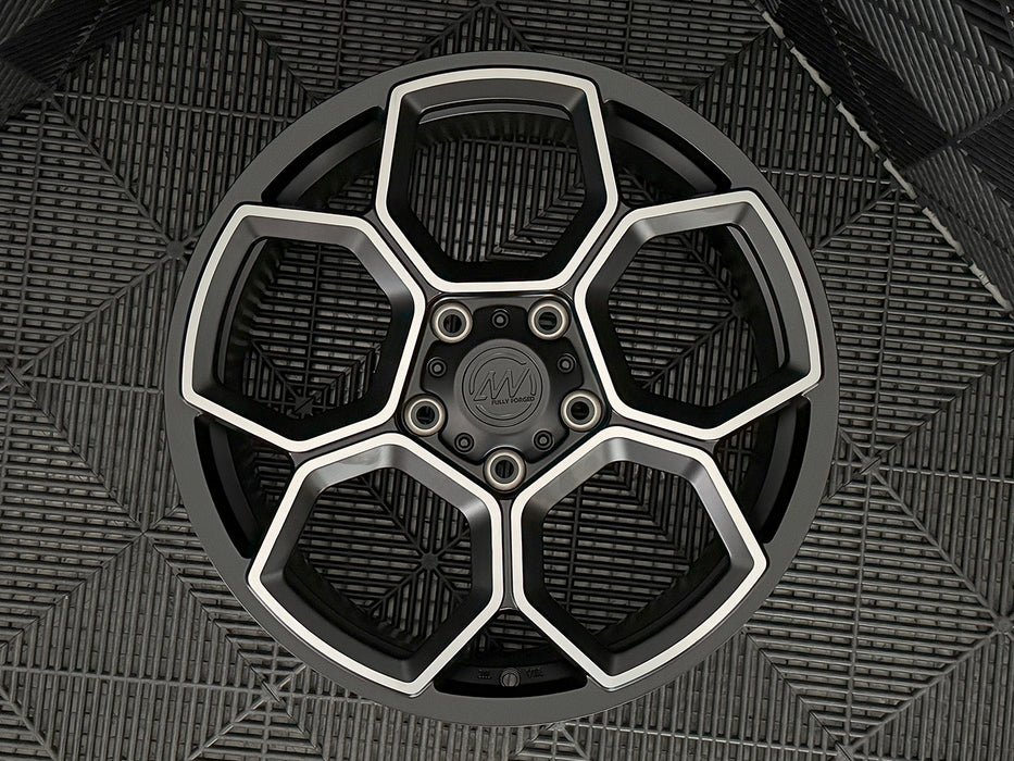AW13 for Rivian R1T/R1S 20x8.5 Inch +48 Offset Forged Wheels Satin Black/Diamond Cut