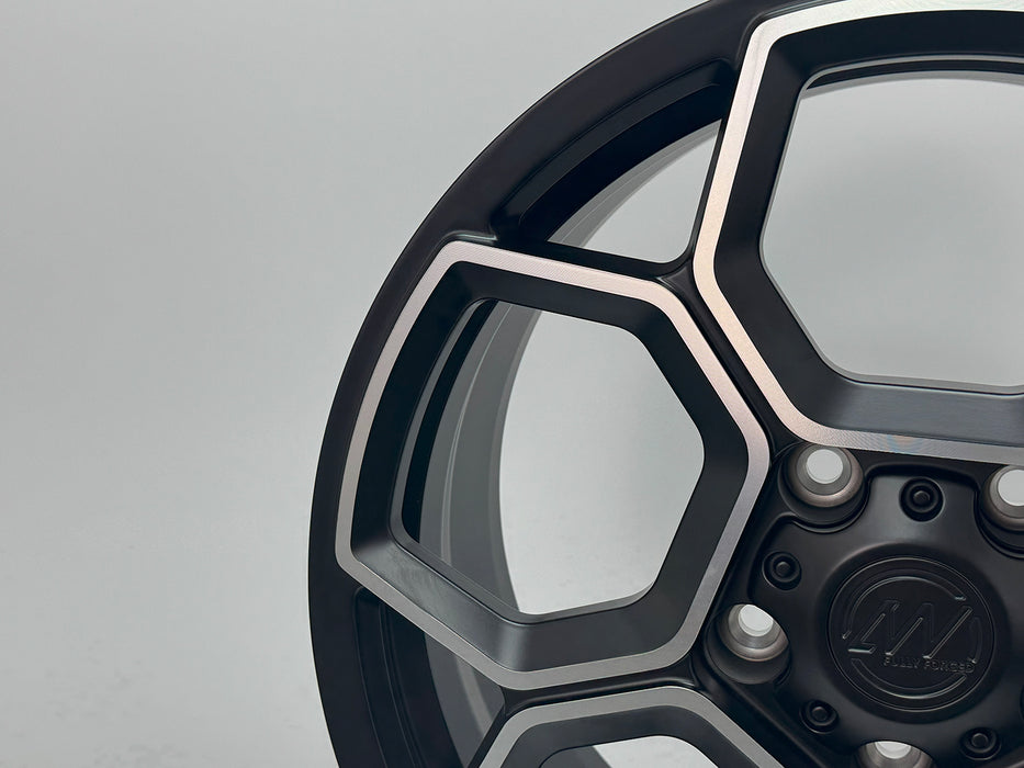 AW13 for Rivian R1T/R1S 20x8.5 Inch +48 Offset Forged Wheels Satin Black/Diamond Cut