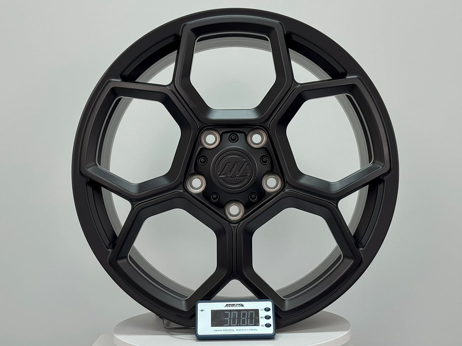 AW13 for Rivian R1T/R1S 20x8.5 Inch +48 Offset Forged Wheels Satin Black