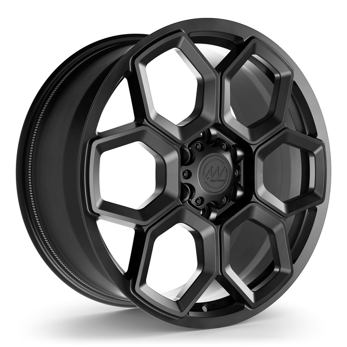 AW13 Forged Wheels for Tesla Cybertruck 20" / 9.0" +55 / Satin Black render