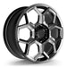 AW13 Forged Wheels for Tesla Cybertruck 20" / 9.0" +55 / Satin Black Diamond Cut render