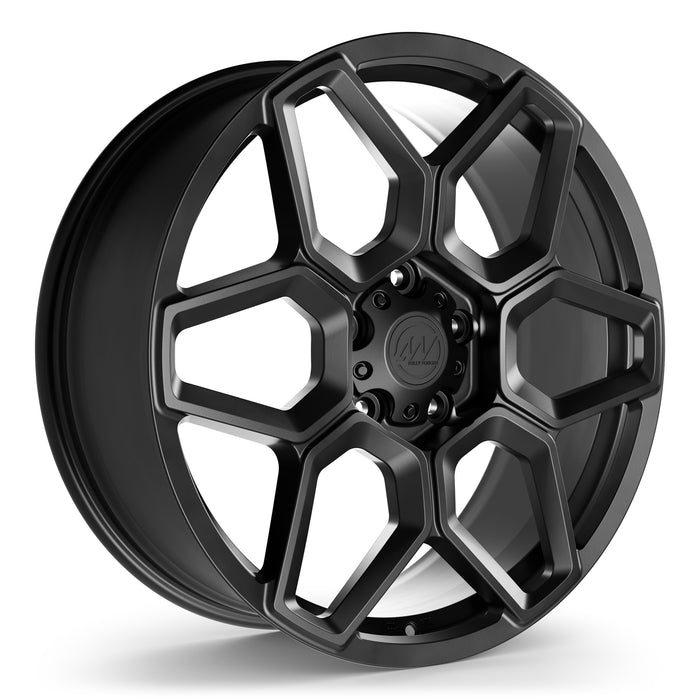AW13 Forged Wheels for Rivian R1T/R1S 22" / 8.5" +48 / Satin Black render