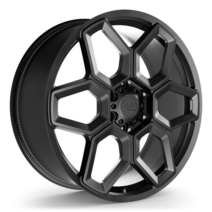 AW13 Forged Wheels for Tesla Cybertruck 22" / 9.0" +55 / Satin Black render