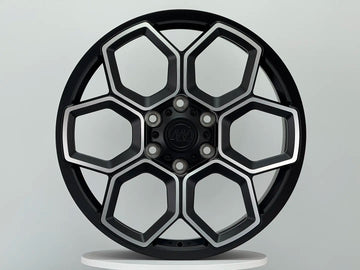 AW13 for Tesla Cybertruck 20x9.0 Inch +55 Offset Forged Wheels Satin Black/Diamond Cut