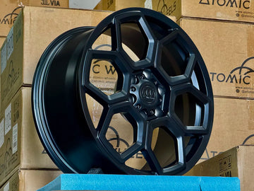 AW13 for Tesla Cybertruck 22x9.0 Inch +55 Offset Forged Wheels Satin Black