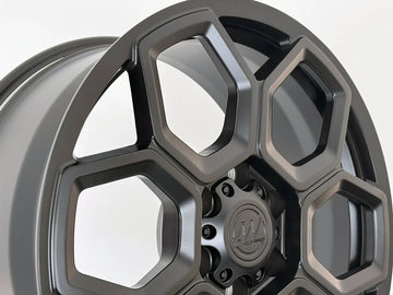 AW13 for Tesla Cybertruck 22x9.0 Inch +55 Offset Forged Wheels Satin Black