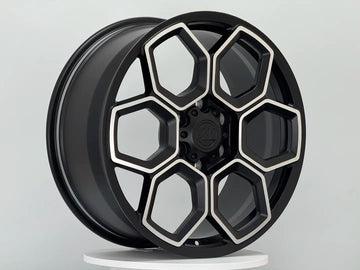 AW13 for Tesla Cybertruck 20x9.0 Inch +55 Offset Forged Wheels Satin Black/Diamond Cut