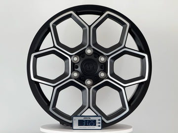 AW13 for Tesla Cybertruck 20x9.0 Inch +55 Offset Forged Wheels Satin Black/Diamond Cut