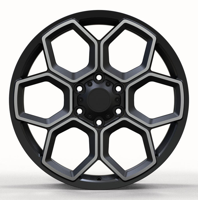 AW13 for Tesla Cybertruck 20x9.0" +55 Satin Black/Diamond Cut