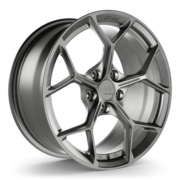 AW14 Forged Wheels for Tesla Model 3/Y 18" / 8.5" + 35 / Satin Gunmetal render