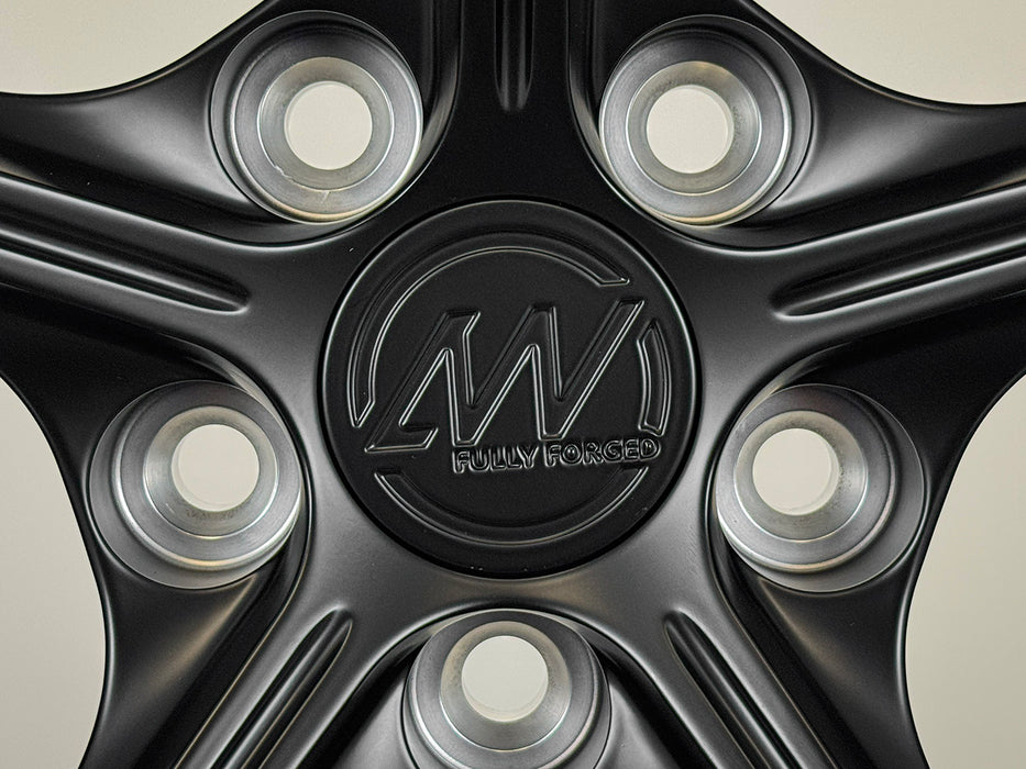 AW14 for Tesla Model 3/Y 19x9.5 Inch +35 Offset Forged Wheels Satin Black