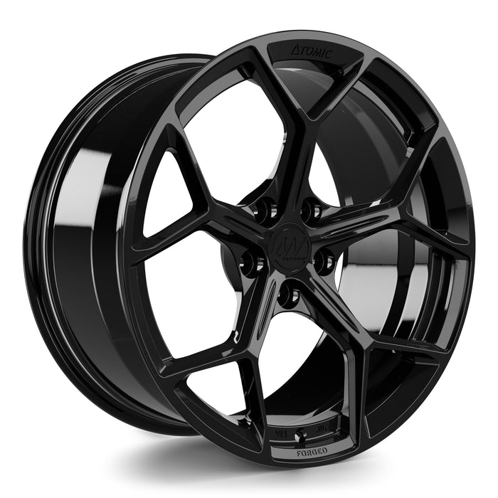 AW14 Forged Wheels for Tesla Model 3/Y 19" / 9.5" + 35 / Gloss Black render