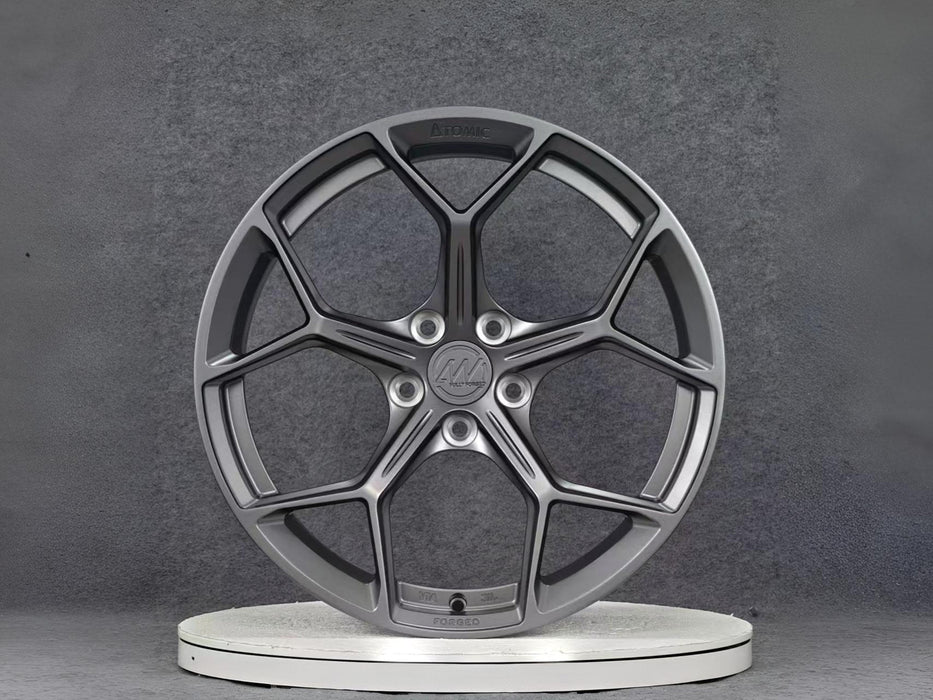 AW14 for Tesla Model 3/Y 19x9.5 Inch +35 Offset Forged Wheels Satin Gunmetal