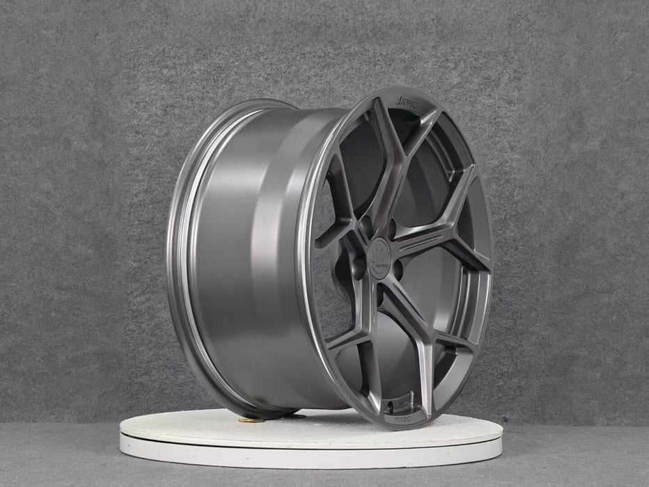 AW14 for Tesla Model 3/Y 19x9.5 Inch +35 Offset Forged Wheels Satin Gunmetal