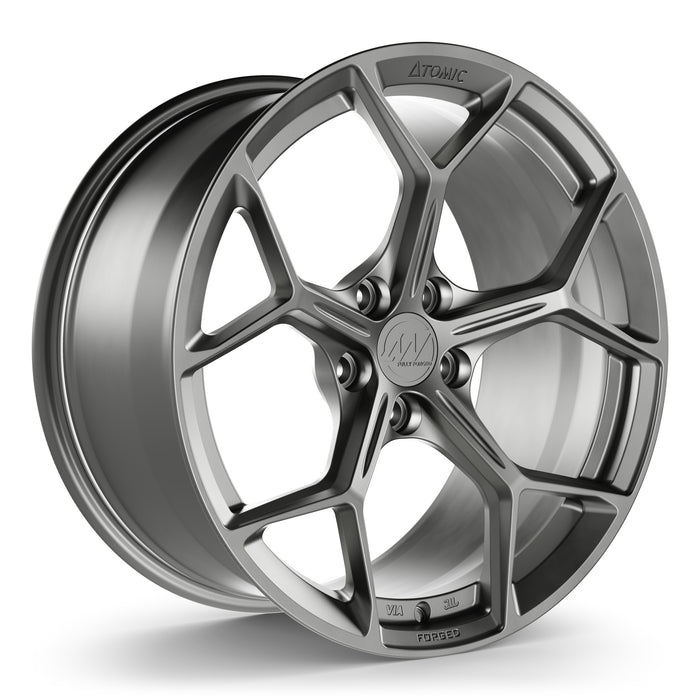 AW14 Forged Wheels for Tesla Model 3/Y 19" / 9.5" + 35 / Satin Gunmetal render