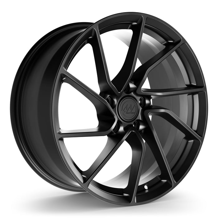 AW17 Forged Wheels for Tesla Model 3/Y 18" / 8.5" +35 / Satin Black render